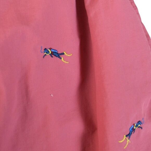 J.McLaughlin Pink Swim Shorts Size Scuba Divers Novelty Print Tropical Vacation - Picture 8 of 8